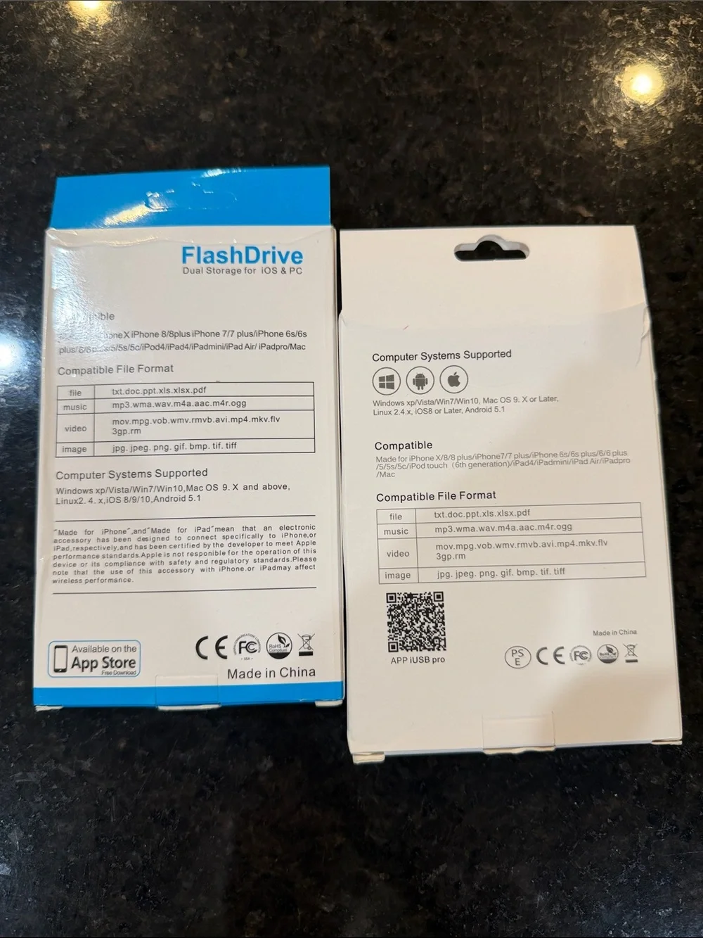 iPhone Flash Drive + Datalogixx 4-in-1 Card Reader Bundle NEW